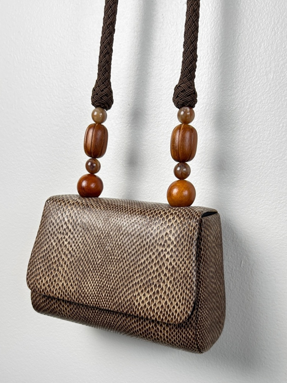 VTG 70s Rafael Sanchez Snakeskin Shoulder Bag